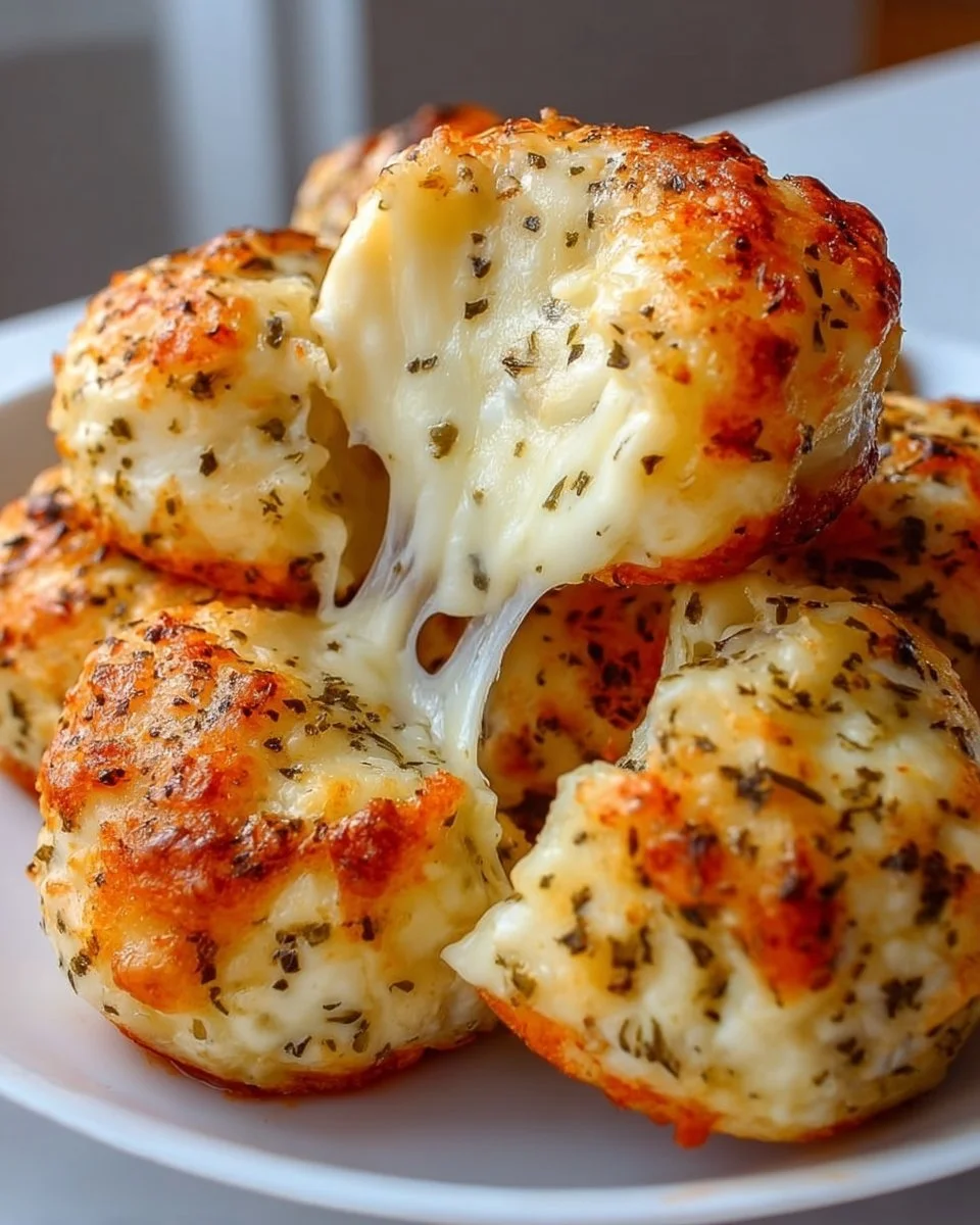 30-Minute Cottage Cheese Pizza Bites ready to serve with toppings