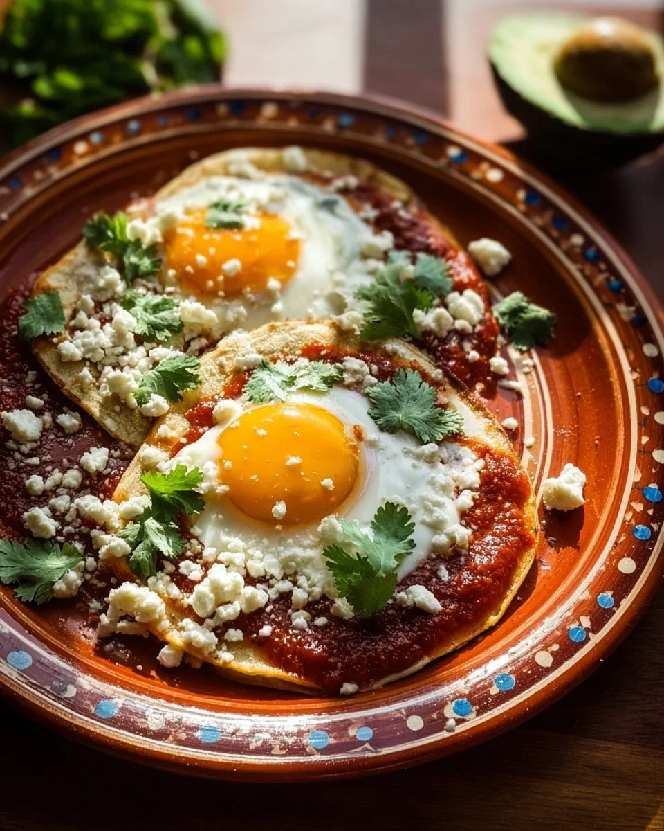 Plate of authentic ranch style eggs with vegetables and spices