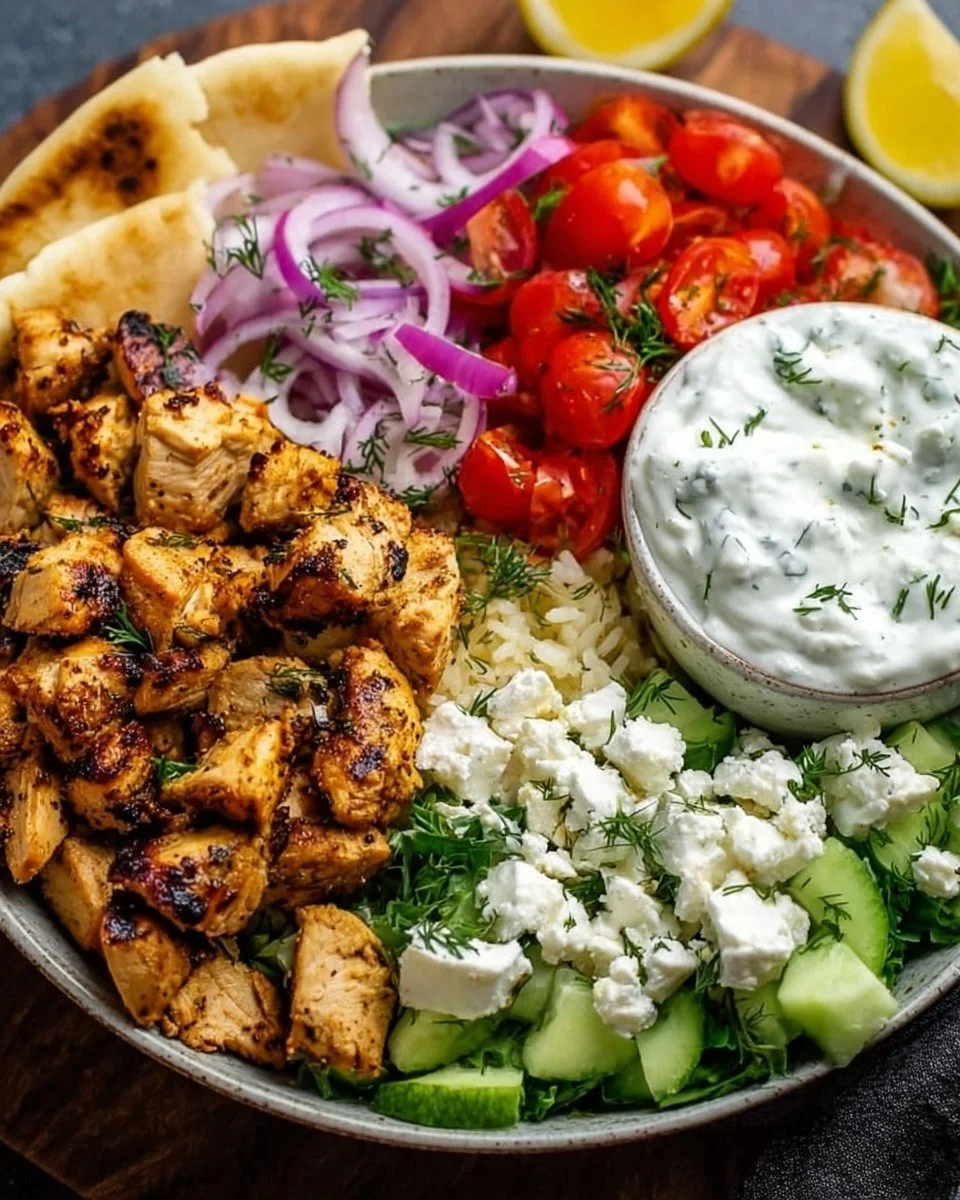 Chicken Gyro Bowls: A Fresh, Healthy Greek Meal Bowl for Easy Lunches and Meal Prep