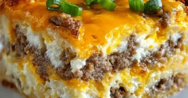 Delicious Crack Breakfast Casserole ready to serve for a comforting breakfast
