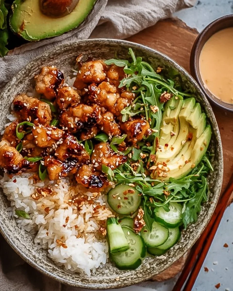 Crispy Honey-Ginger Chicken with Yum Yum Sauce