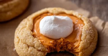 Delicious Crumbl Pumpkin Pie Cookies with autumn spices and creamy frosting.