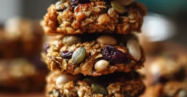 Healthy nut and seed energy cookies for a delicious, nutritious snack.