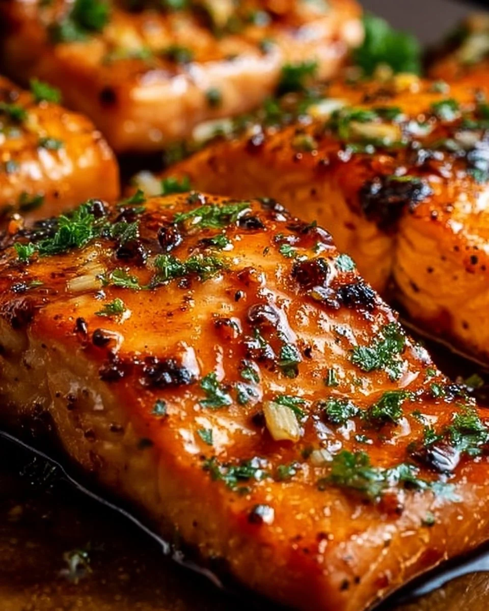 Honey Garlic Glazed Salmon