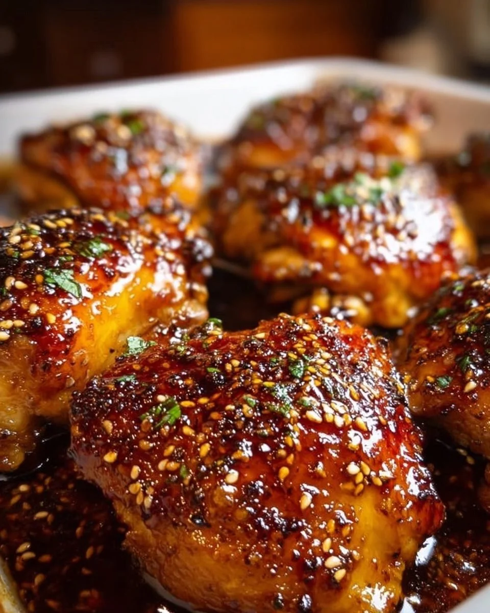Irresistible Sticky Honey Garlic Chicken Thighs Recipe