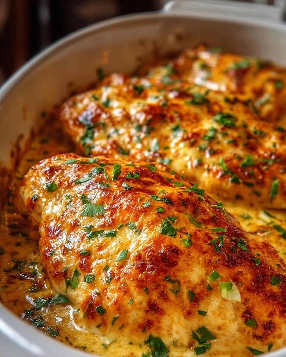 Melt in Your Mouth Chicken served with sides on a plate